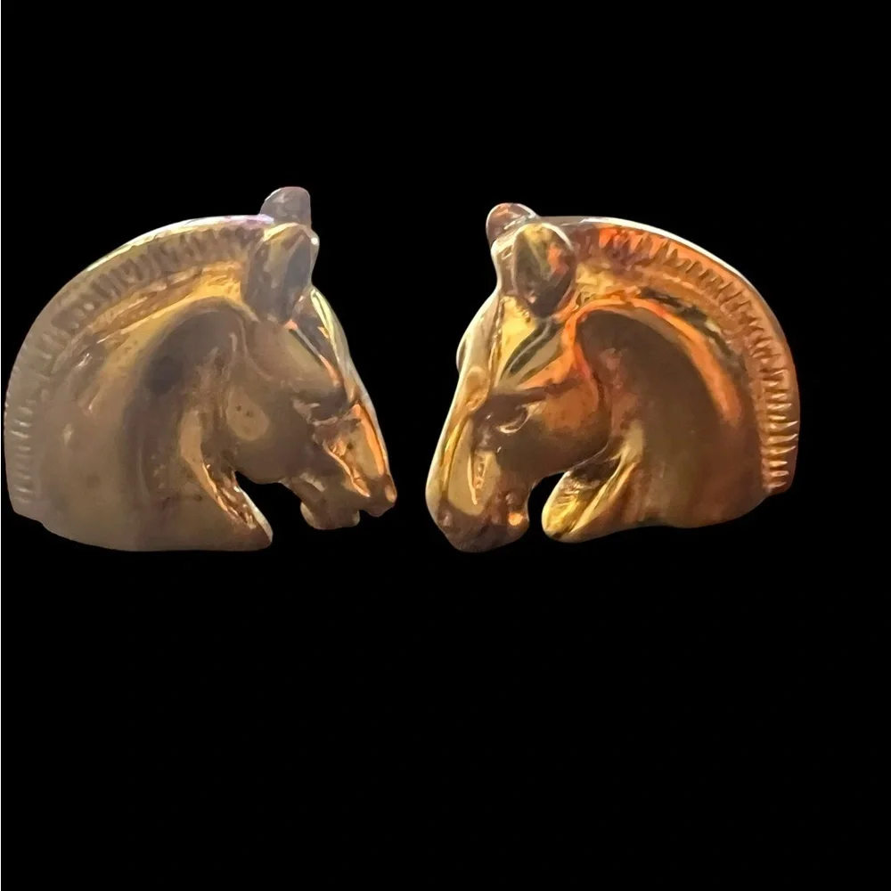 Hermes Bijouterie Fantaisie Horse Head Earrings - Picture 6 of 9